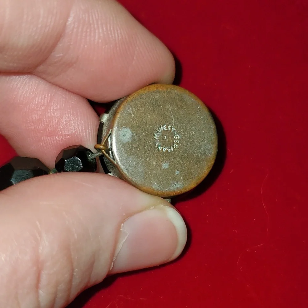 Vintage - Black Jet Glass Beaded Necklace 50s - Picture 7 of 7